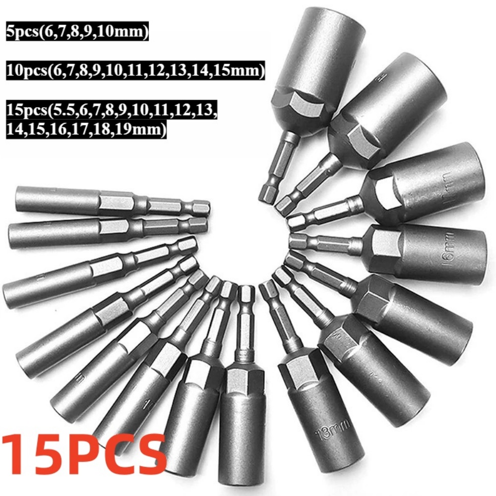 Power Z Tools - 15/5 шт., длина 80 мм, удлиненная