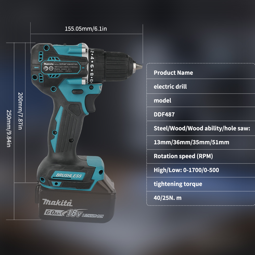 Бесщеточная аккумуляторная дре – обзор и цена Power Z Tools
