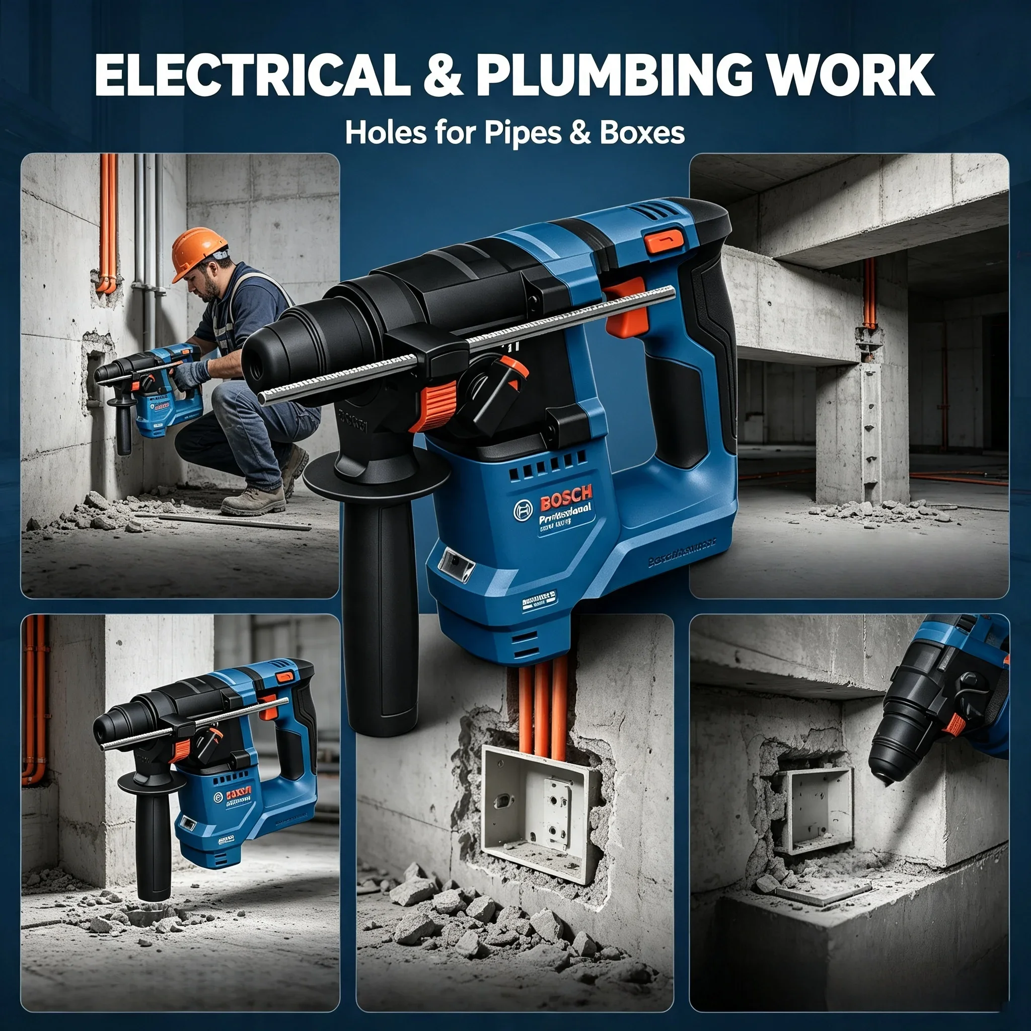 Беспроводной перфоратор Bosch  – обзор и цена Power Tools Plus